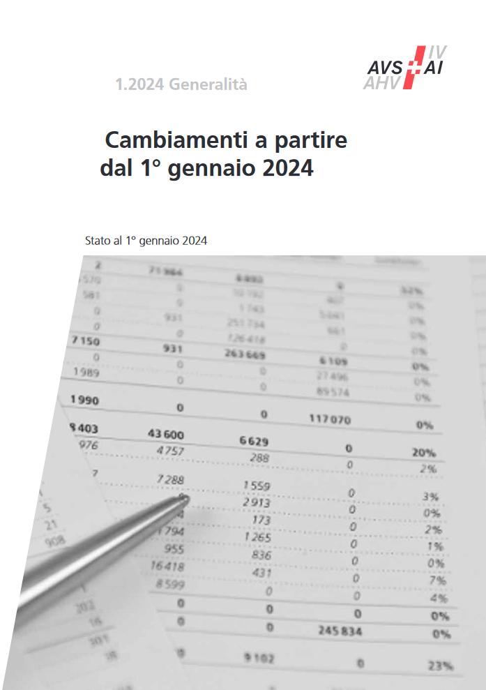 Cambiamenti a partire dal 1° gennaio 2024